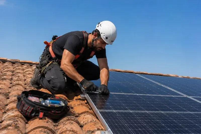 Maintenance et monitoring de panneaux solaires à Poliénas