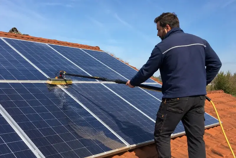 Nettoyage et entretien de panneaux solaires à Poliénas